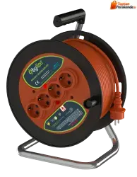 BYLION PMK-30325-F Plastik Makara Ø280 IP20 F Tipi 3x2,5 TTR 30 Metre Turuncu Kablo